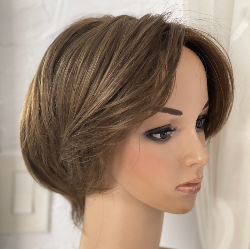 Short hair human hair matching client's style, texture, color and density
